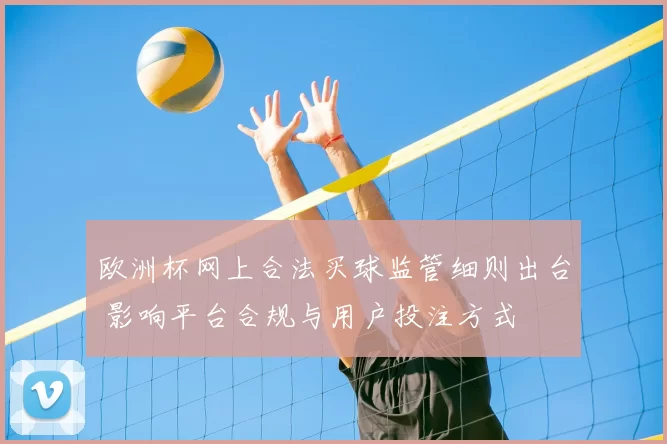 欧洲杯网上合法买球监管细则出台 影响平台合规与用户投注方式