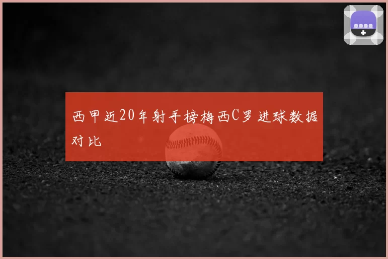 西甲近20年射手榜梅西C罗进球数据对比